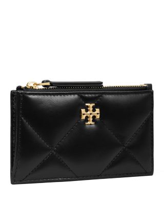 Kira Diamond Quilt Zip Card Case