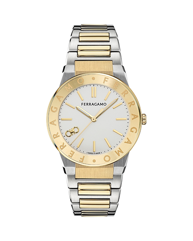 Ferragamo Sapphire Logo Bracelet Watch, 41mm