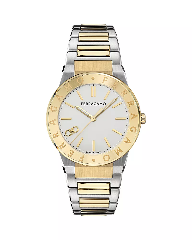 Ferragamo Sapphire Logo Bracelet Watch, 41mm