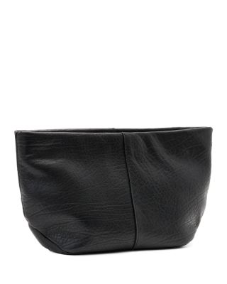Hex Grain E/W Leather Pouch
