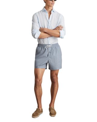 Tito Drawstring Geometric Printed Swim Trunks