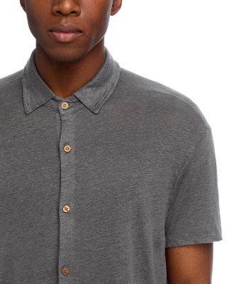 Ola Linen Knit Regular Fit Button Down Shirt