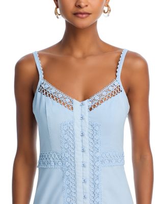 Lace Inset Midi Dress - Exclusive