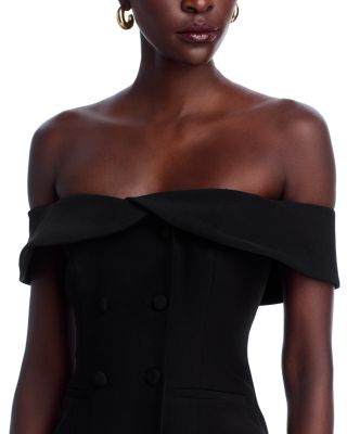 Off-The-Shoulder Top & Pleated Mini Skirt - Exclusive