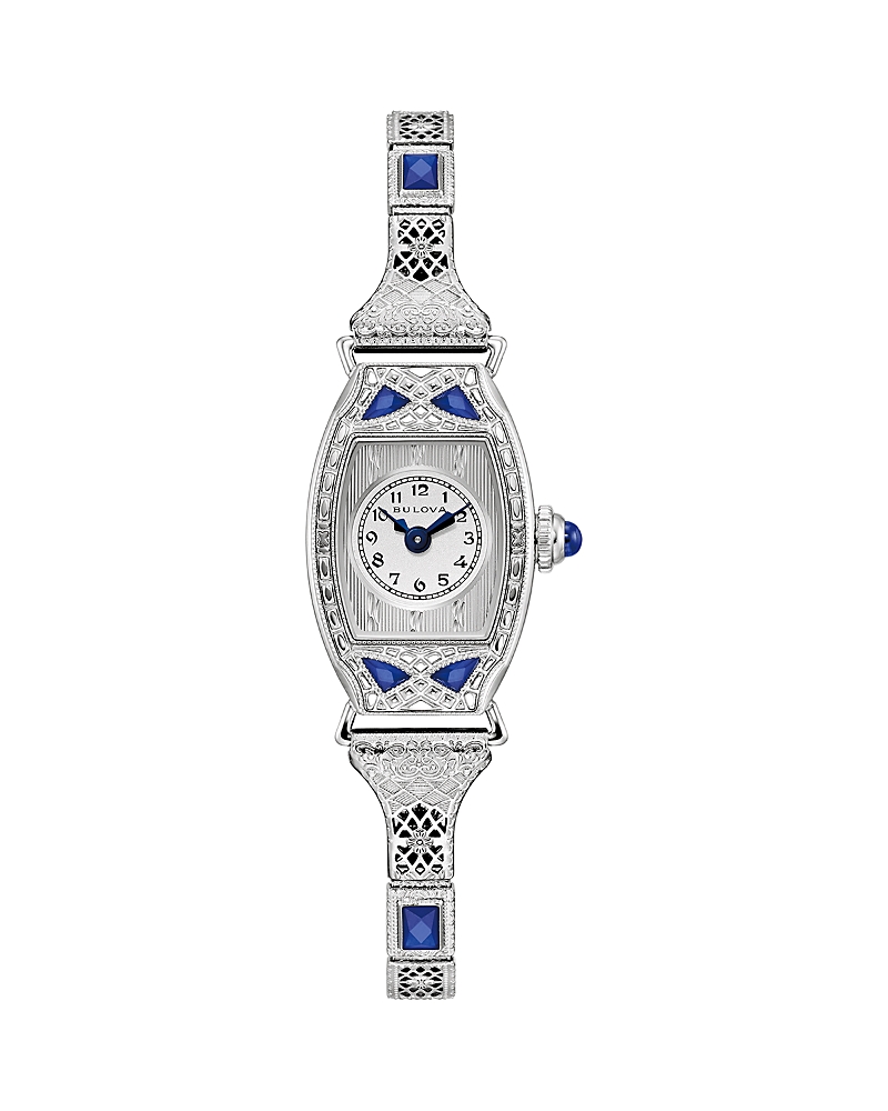 Bulova Heritage Miss America Classic Watch, 18mm X 28mm In Silver/silver