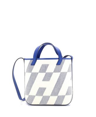 Pre-Owned HERMÈS - 27 Cabas H en Biais Tote Canvas with Leather