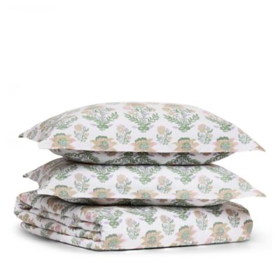 Hina Floral Percale Duvet Cover, Twin