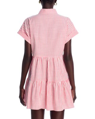 Stripe Mini Shirt Dress - Exclusive