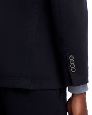 Garment Dyed Cotton Twill Slim Fit Suit