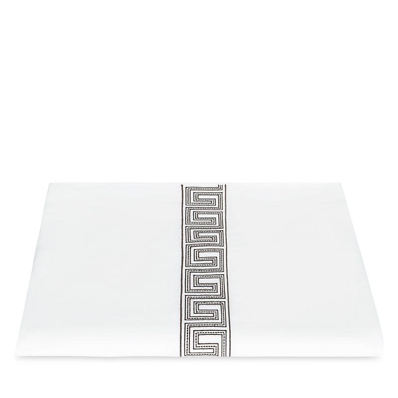 Matouk Ophelia Percale Duvet Cover, King In Mocha