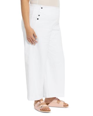 Mallory Sailor High Waisted Jeans in White