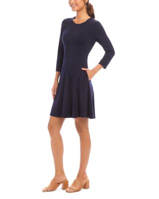Three Quarter Sleeve Jersey Dress