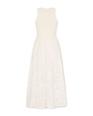 Embroidered Eyelet Dress