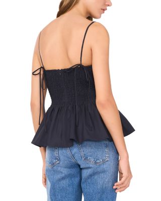 Tie Strap Peplum Top