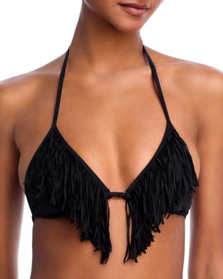 Sienna Fringe Triangle Bikini Top