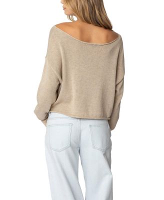 Aviv Wide Neck Oversized Sweater