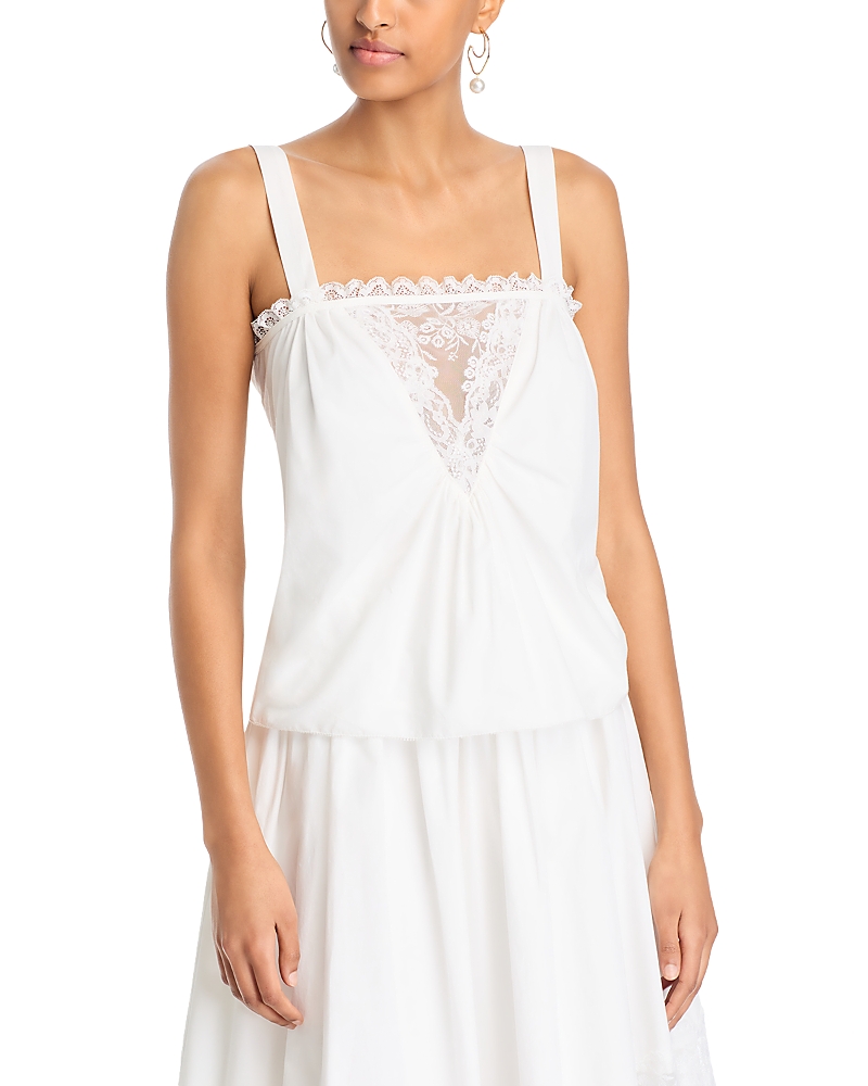 AQUA LACE INSET TANK TOP - EXCLUSIVE