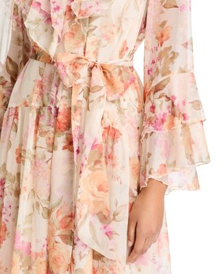 Floral Ruffle Maxi Dress - Exclusive