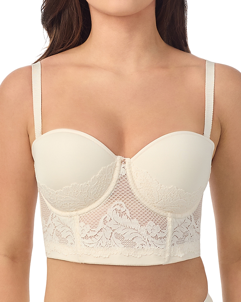 Le Mystere Lace Allure Convertible Bustier In Papyrus