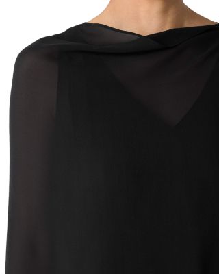 Sheer Silk Georgette Silk Wrap Jacket