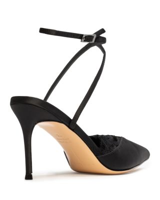 Women's Lacey Ankle Strap Pumps 