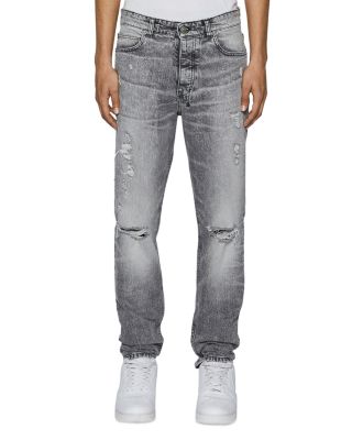 Chitch Smoke Scatter Slim Fit Jeans in Gray