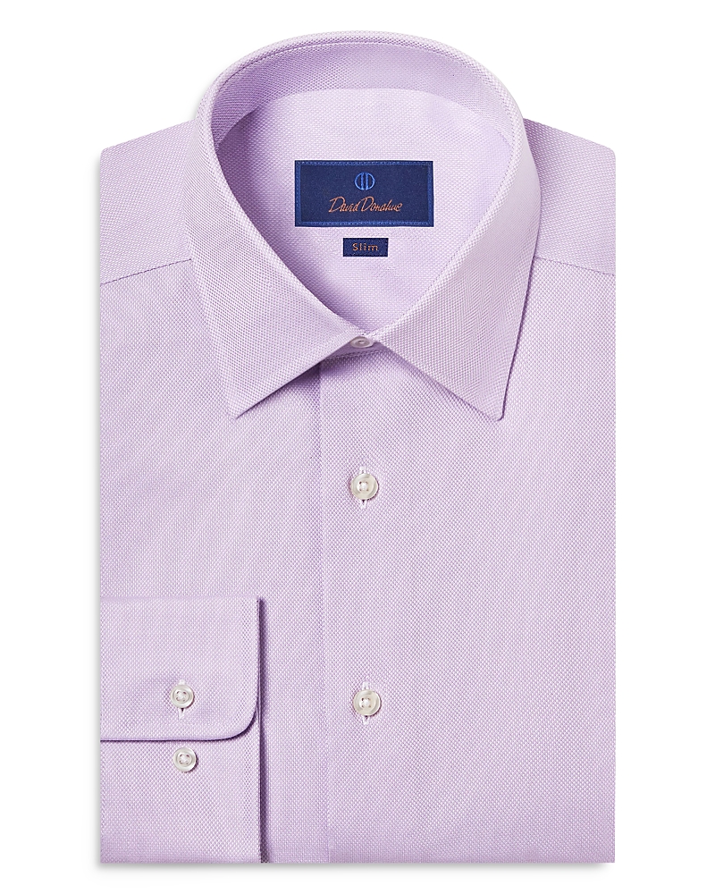 David Donahue Barrel Cuff Slim Fit Dress Shirt