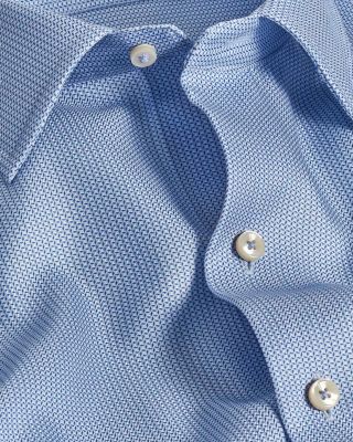 Regular Fit Micro Texture Print Sport Shirt