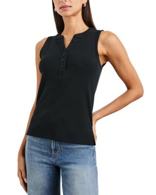 Mayla Sleeveless Henley Top
