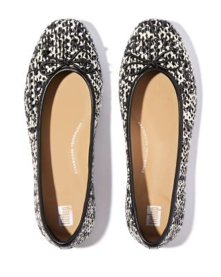Women&#39;s Delicato Bow Woven Ballet Flats
