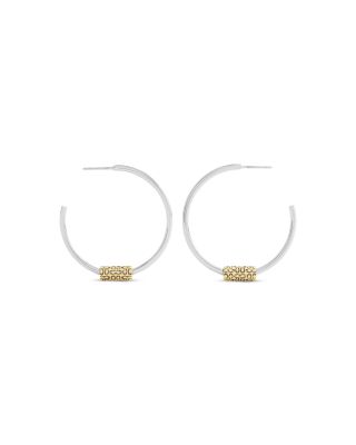 Signature Quilted Tube Hoop Earrings