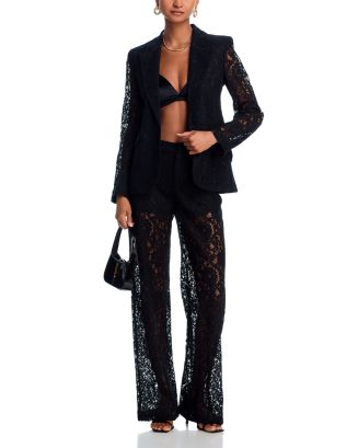 L'AGENCE Chamberlain Lace Blazer & Livvy Lace Straight Leg