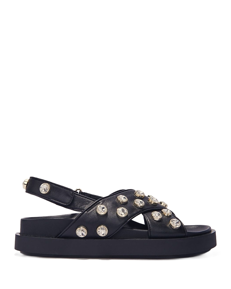 Maje Women's Rhinestone Flat Sandals