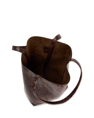 Medium Spin Tote in Croc-Embossed