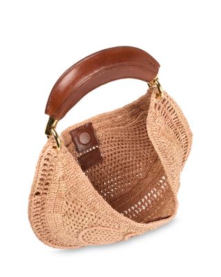 Summer Banana Raffia Hobo Bag