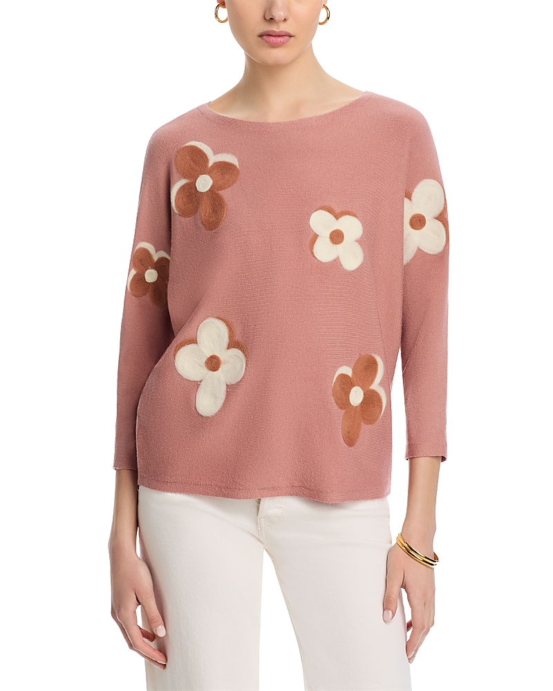 Sioni Floral Dolman Sleeve Sweater