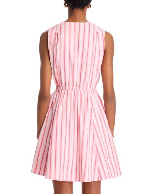 Tia Striped Fit &amp; Flare Mini Dress