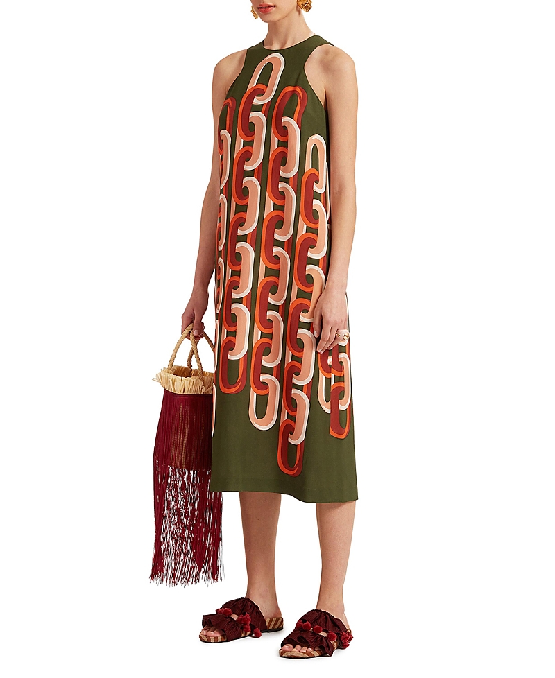 La Doublej Racer Dress In Prometheus Placee Camouflage