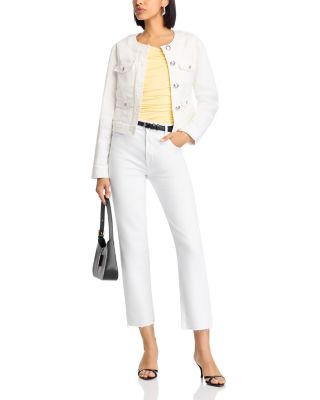 AQUA - Cropped Denim Jacket - Exclusive