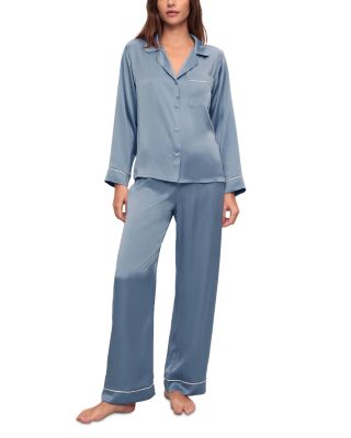 Inez Washable Silk Long Pajama Set