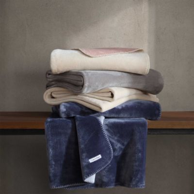 Modern Reversible Solid Throw, 70&amp;quot; x 50&amp;quot;