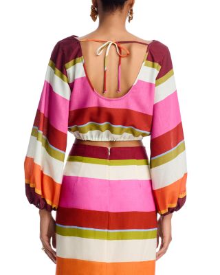 Lori Linen Cropped Top - Exclusive