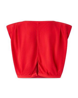 Maracaibo Maglia Extended Shoulder Crop Top