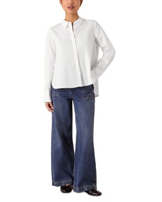 Petite Boxy Long Sleeve Shirt