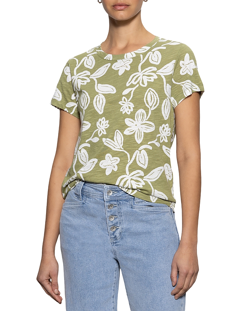 Sanctuary The Perfect Geo Print Cotton Blend Knit Top