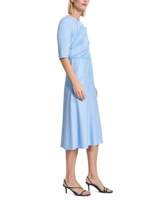 Tonal Abstract Fit and Flare Dress