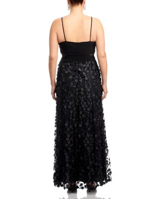 Floral Applique Gown - Exclusive