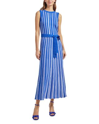 Rib Knit Striped Maxi Dress