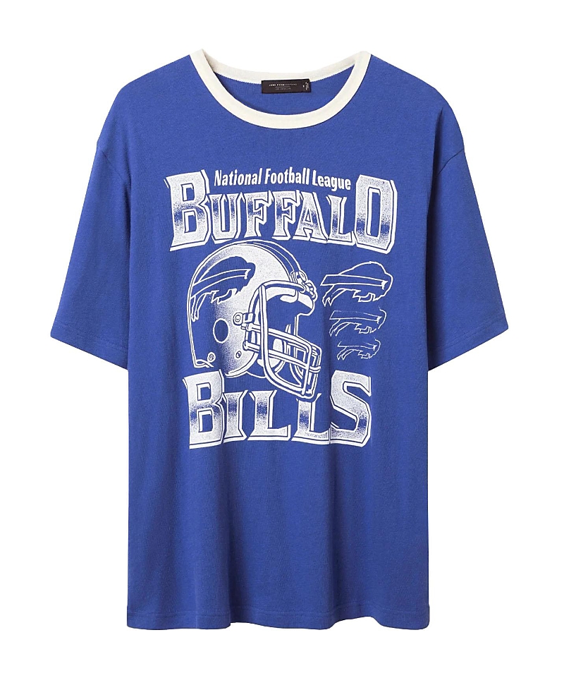 Junk Food Clothing Unisex Nfl Buffalo Bills Oversized Ringer Tee