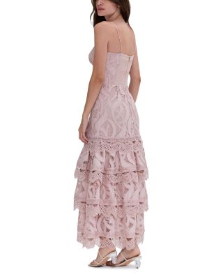 Aura Lace Floral Midi Dress